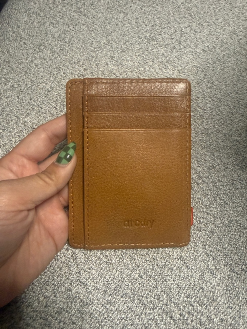 Slim Card Holder in Cognac